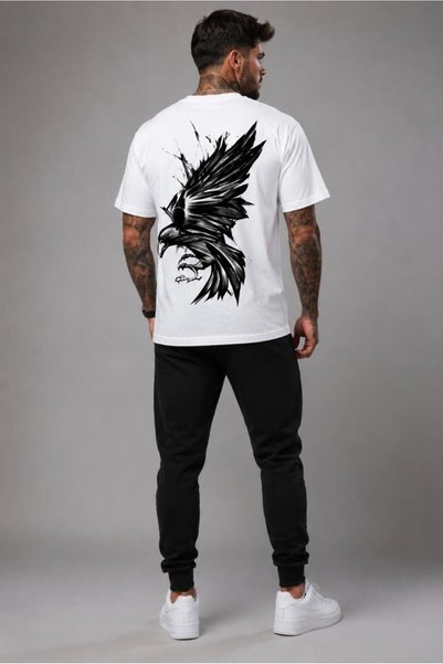 shams style Falcon Printed Men's T-Shirt