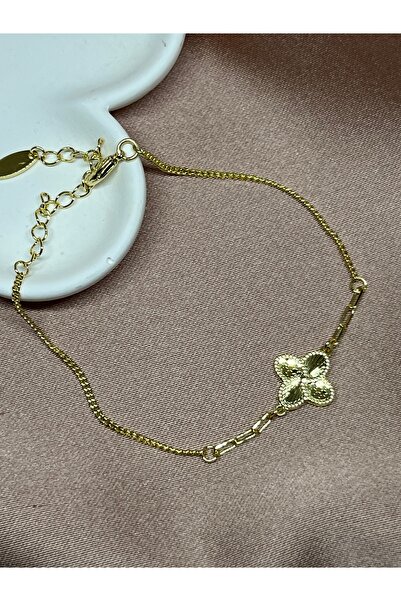 Shiny.accessories59 Zincir Yonca Bileklik