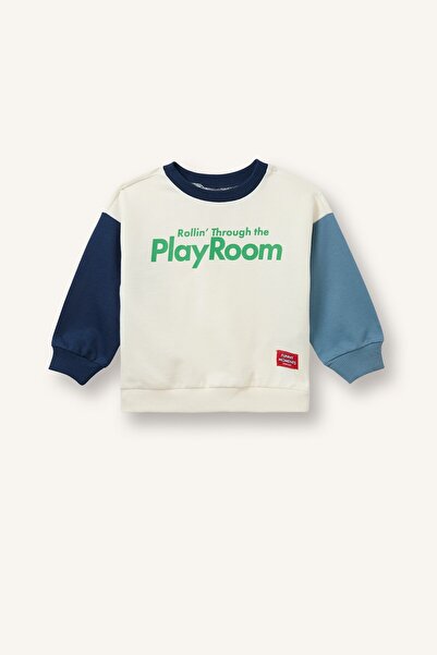 DeFacto Oversize Printed Color Block Sweatshirt Baby Boy I0316A526Au