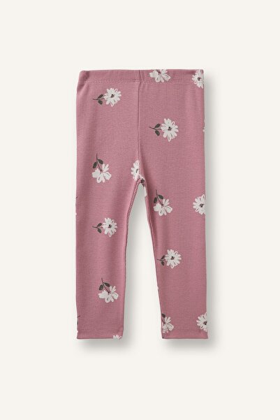 DeFacto Floral Ribbed Camisole Leggings Baby Girl I1731A526Au