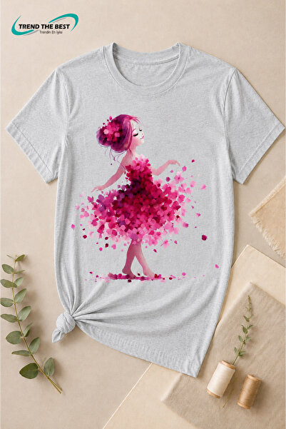 TREND THE BEST Trendin En İyisi Summer Ballerina Red Flowers Printed Girls' a...