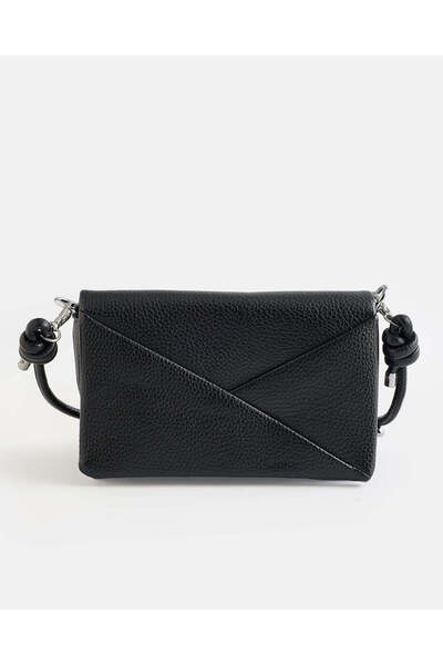 REDTAG Women Black Plain Messenger Bag