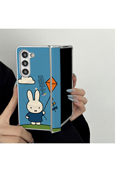Choice4 Galaxy Z Fold7 PC ZDZY144 Cute Blue Sky Kite Miffy Rabbit Magnetic Pl...
