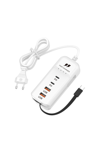Choice1 EU Plug 66W USB Fast Charging Type C Wall Power Socket Charger for iP...
