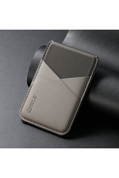 Choice3 Elephant Gray Luxury Leather Cellphone For Magsafe Magnetic Card Hold...