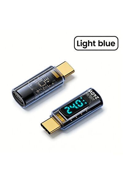 choice2 Light blue NNBILI 240W Adapter 5A USB4 80Gbps Digital Display Type C ...