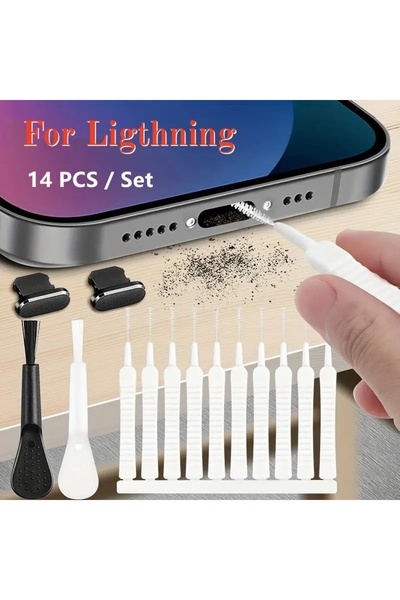 Choice3 For Ligthning USB C Dust Plug & Cleaning Brush, Charging Port Protect...