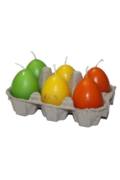 Bolsius Set 2 x Lumanari ou Culori Asortate, 6 Bucati