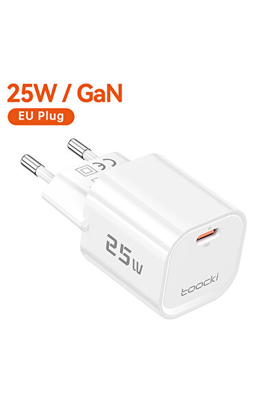 Choice toocki EU Plug Toocki 25W GaN Charger USB C QC3.0 PD3.0 PPS Fast Charg...