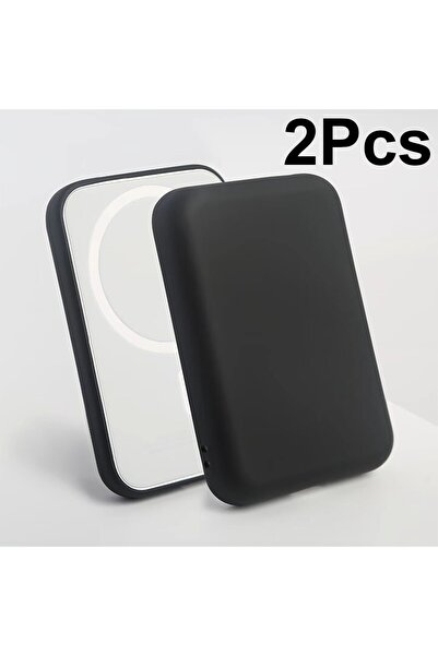 choice2 2Pcs 3/2/1Pc Magnetic Power Bank Protective Case - Tpu Anti-Drop Prot...