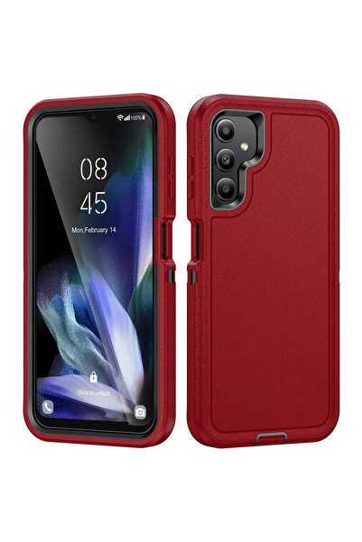 Choice21 Galaxy A17 5G Red 3in1 Heavy Duty Armor Case For A17 A07 A56 A36 A26...