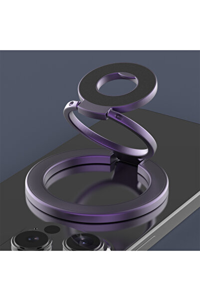 choice2 A-Purple For Magsafe Cellphone Grip Double Sided Magnetic Ring Phone ...