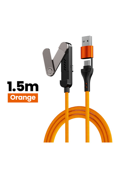choice2 1.5M Orange 3 in 1 USB Type C To Type C Cable Fast Charging Cable For...