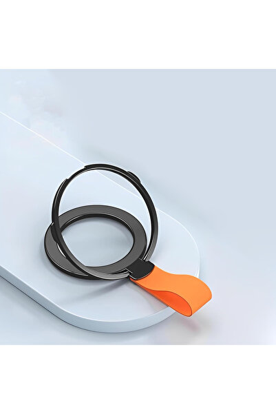 Choice3 black-orange Magnetic Phone Ring Holder Kickstand 360° - Removable An...