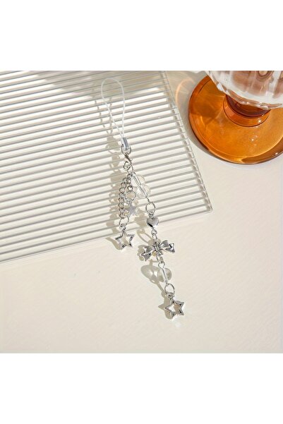 Choice Other White Key Chain 1pcs Fashion Love Pink Bead Bow Lanyard Door Buc...