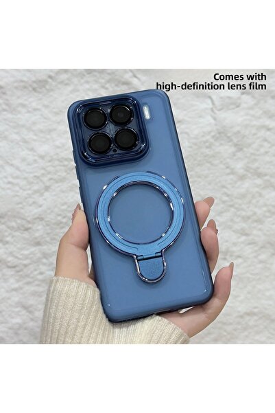 Choice32 Xiaomi 17T Pro Blue Luxury Frosted Clear Car Magnetic Stand Silicone...