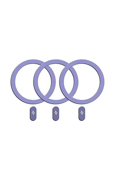 Choice 3 Purple Universal Metal Rings Sticker for Magsafe IPhone Magnetic Wir...