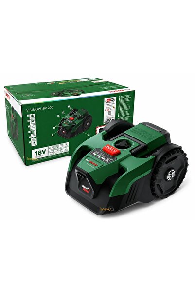 Bosch VISIMOW 18V-200 18V 1x5 Ah Akülü Çim Biçme Robotu 200 m² 06008E1100
