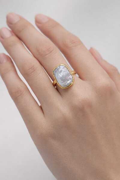 Feyz Tasarım Amorphous Pearl Ring