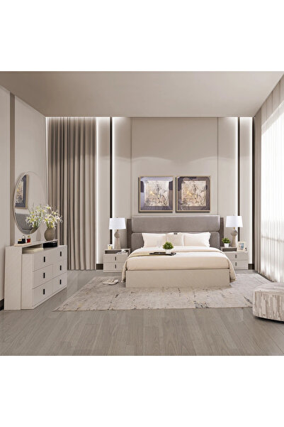 Midas Furniture WOODEN BEDROOM SET WITHOUT WARDROBE KING SIZE (180 x 200 CM) ...