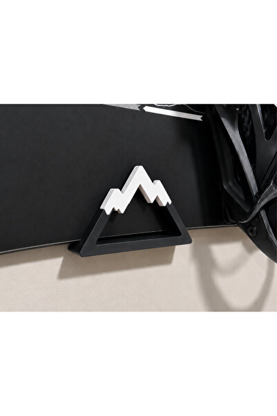 LOEN DESIGN Kar Desenli Snowboard Duvar Askı Aparatı Güçlendirilmiş Dağ Motifli