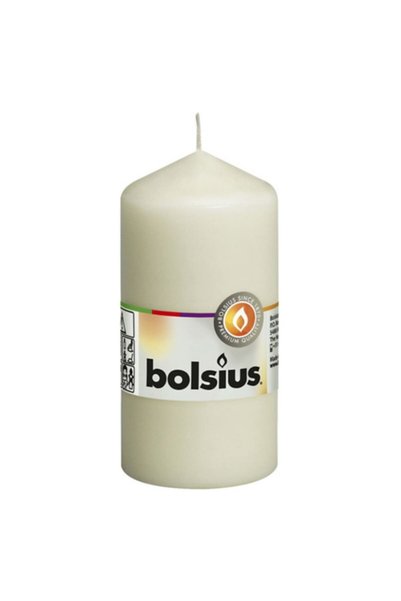 Bolsius Set 3 x Lumanare Stalp 120x58 mm - Crem