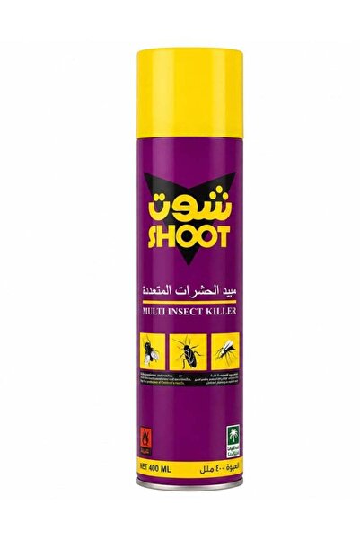 SHOOT بخاخ قاتل الحشرات بنفسجي/أصفر 400 مل