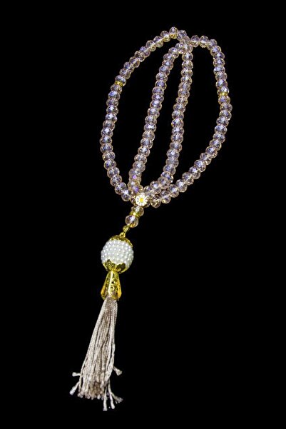 Serhat Aksesuar ve El İşçilik Pearl Patterned Tasseled 99 Gift Prayer Beads -...
