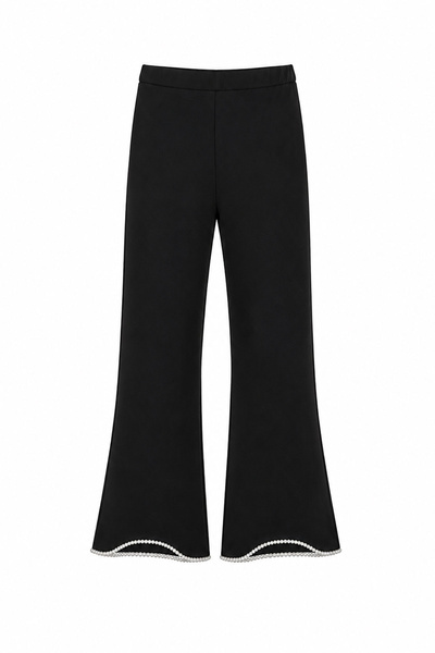 Özge Özgenç Pearl-Trimmed Leggings Pants