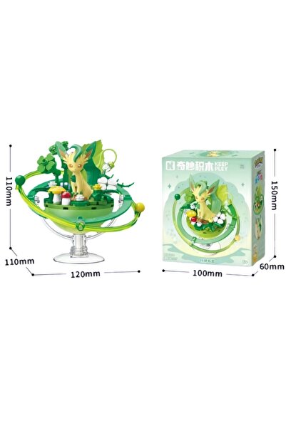 Choice13 With Box Leafeon New Keeppley Original Pokemon DIY Building Blocks T...