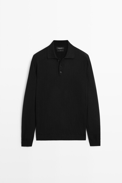 Massimo Dutti %100 pamuklu polo yaka triko