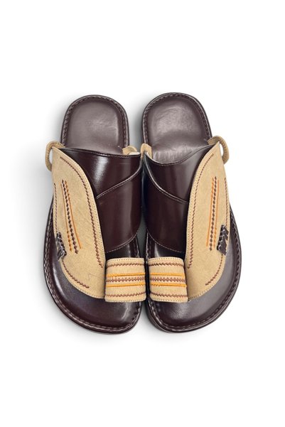 YSC Men's Traditional Saudi Sandals | Comfortable Arabic Slippers