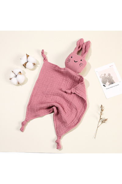 Choice Deep skin pink Baby Cotton Muslin Comfortable Blanket Cute Cat Doll Fo...
