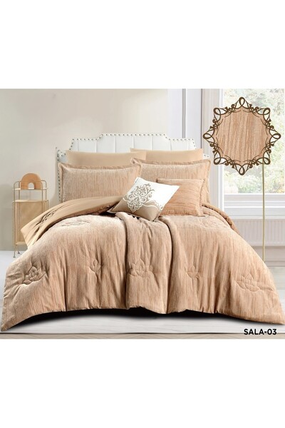 miral Premium Quality Summer Duvet and Sheet Set, 5 Pieces, with an Elegant a...