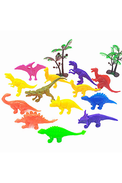 Choice 20pcs 20/50/100Pcs 13 Styles Mini Colorful Dinosaur Toys For Kids Birt...