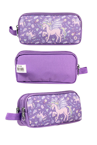 ÜMİT ÇANTA Cennec Lilac Color Unicorn Pencil Bag