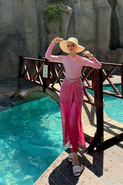 Sezi Moda Giyim Alina 4lü Tesettür Mayo Takım