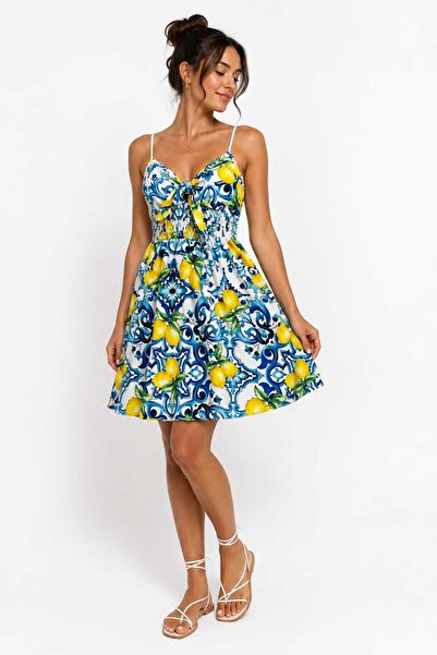Generic Brand Rochie scurta stil capri