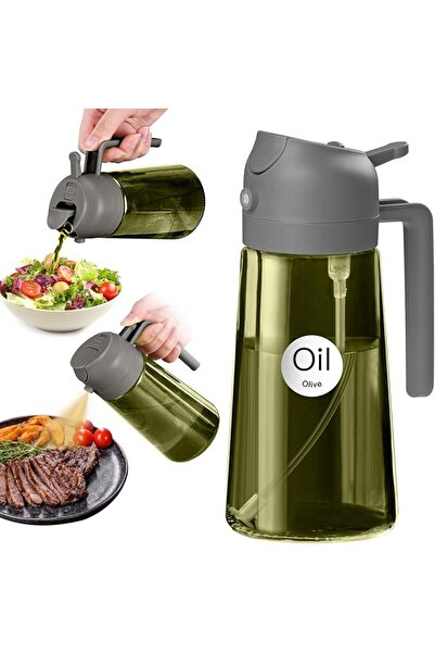 GENERAL YARRAMATE 470ml Light-Blocking Dark Oil Sprayer for Cooking, 2 in 1 O...