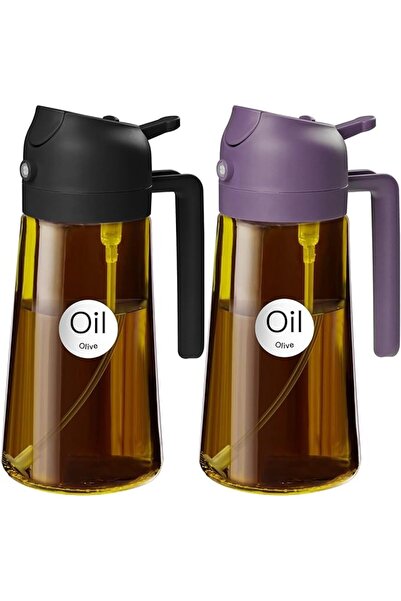 GENERAL YARRAMATE 16oz/470ml Light-Blocking Dark Oil Sprayer for Cooking, 2 i...