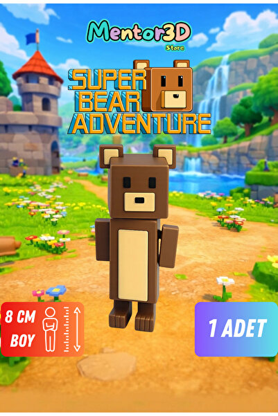 Super Bear Adventure Süper Ayı Kendin Seç 3D Figür Oyuncak 8 CM