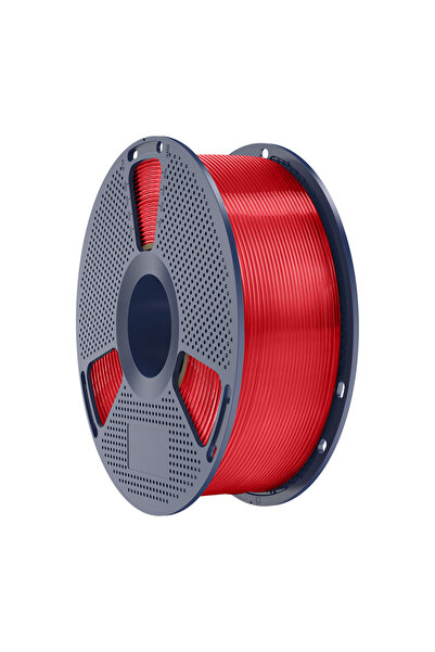 Sunlu Filament PLA+ pentru imprimantă 3D, 1.75 mm, 1 kg, Roșu transparent