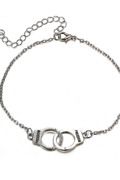 VeeShop Bratara de picior, din lantisor subtire cu catuse FREEDOM