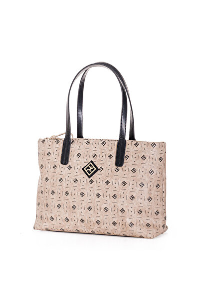 Pierro Accessories Γυναικεία Τσάντα Ώμου Rhea Monogram σε Χρώμα Πούρου 90793PM04