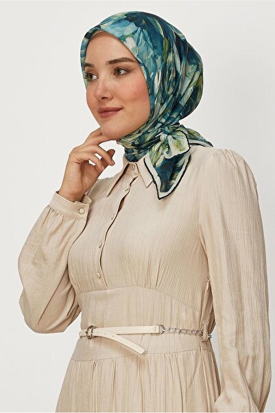 Alvina Patterned Natural Scarf 8651
