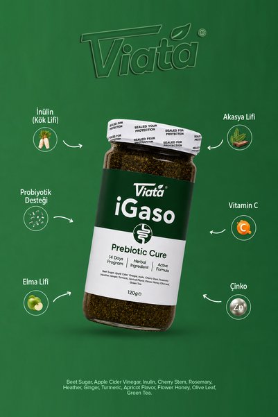 Viata Igaso Prebiotic Paste Herbal Mixed Paste Containing Inulin, Acacia, and Apple Fiber 120 Gr