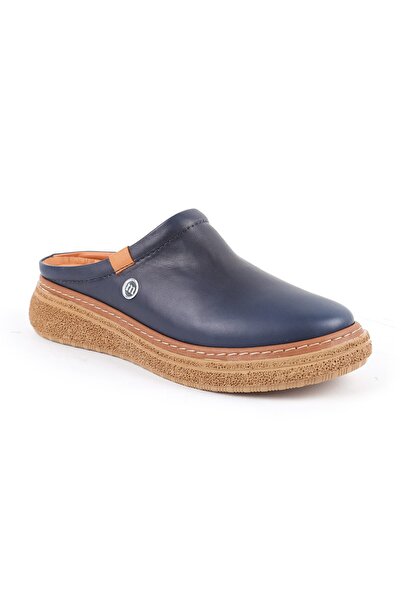 Mammamia Women's Slippers Daily Genuine Leather Closed Toe Anatomical Thick S...