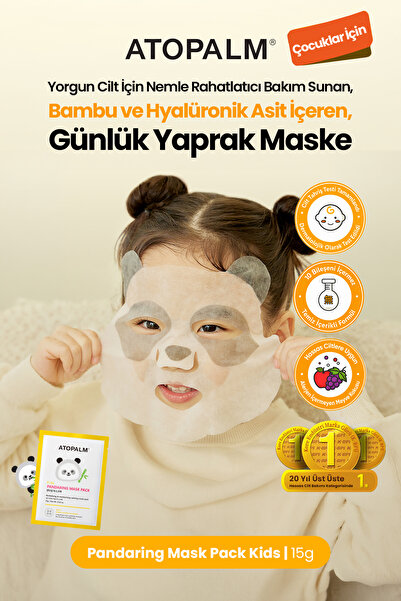 Atopalm Çocuklara Özel, Nemlendirerek Rahatlatan Yaprak Maske Pandaring Mask ...