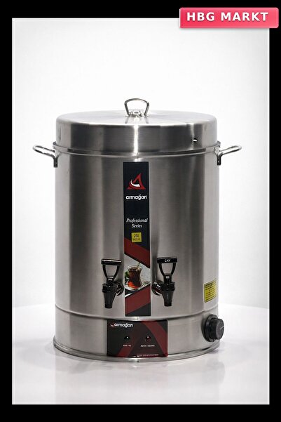 250 Bardaklık Çift Musluklu 2500W Elektrikli Semaver Çay Otomatı