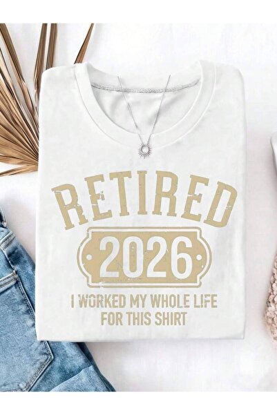 2BIR Women'S 2026 Humor Funny Retired Gift T-Shirt With Print,Short Sleeve Cr...